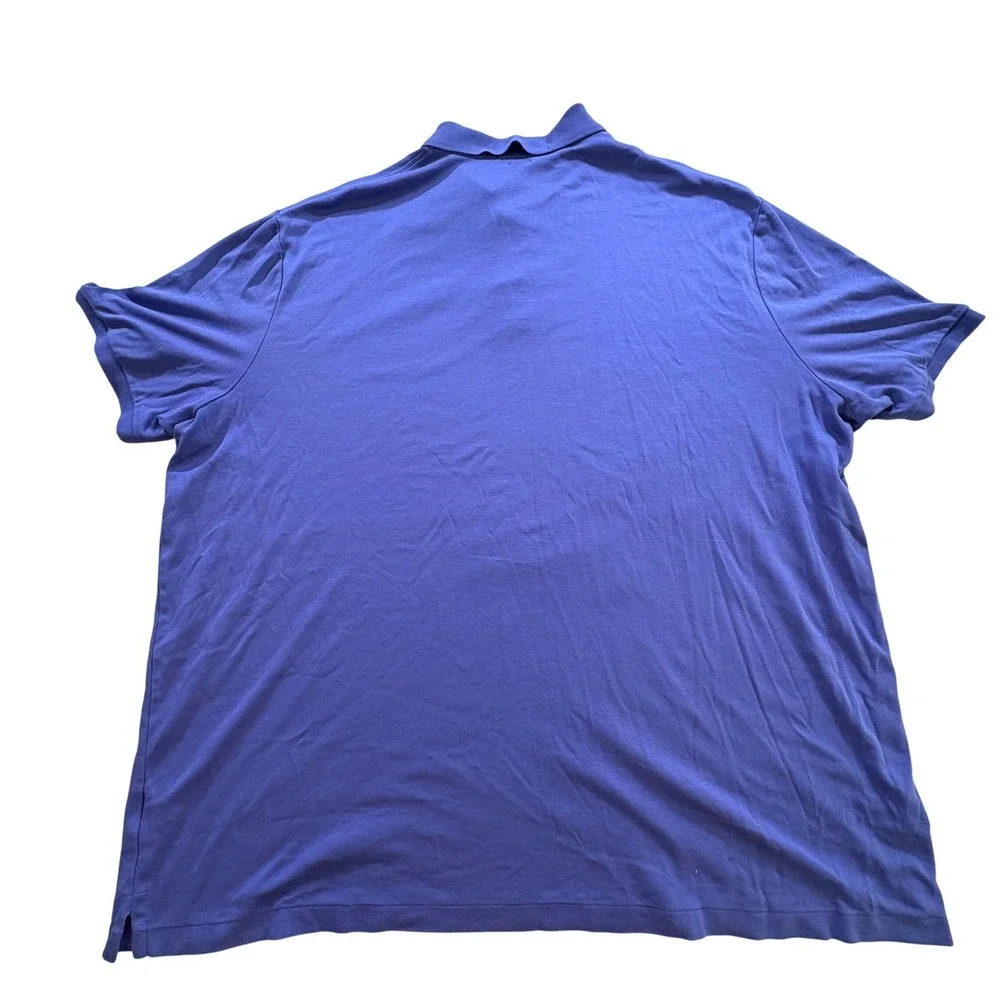 Polo Ralph Lauren Polo Shirt Mens XXL Blue Classic Fit Cotton Short Sleeve Logo